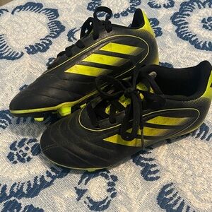 Black and yellow boys Adidas cleats